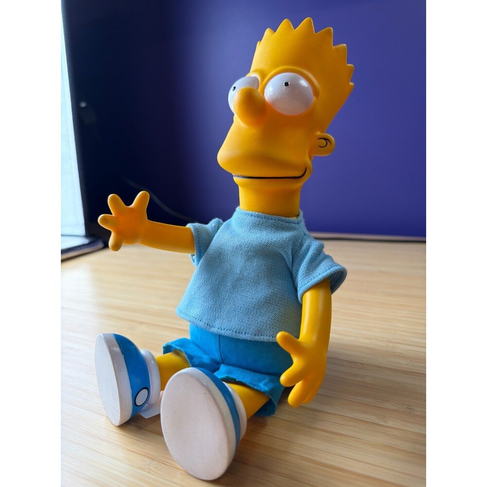 Vintage Bart Simpson 10" Figure Doll Dan‎ Dee 1990 Fox Plush Body Toy